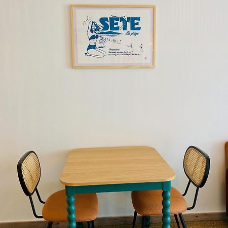 Superbe T2 Cote Gare Parking Clim Wifi Terrasse ! Apartment Sete Luaran gambar